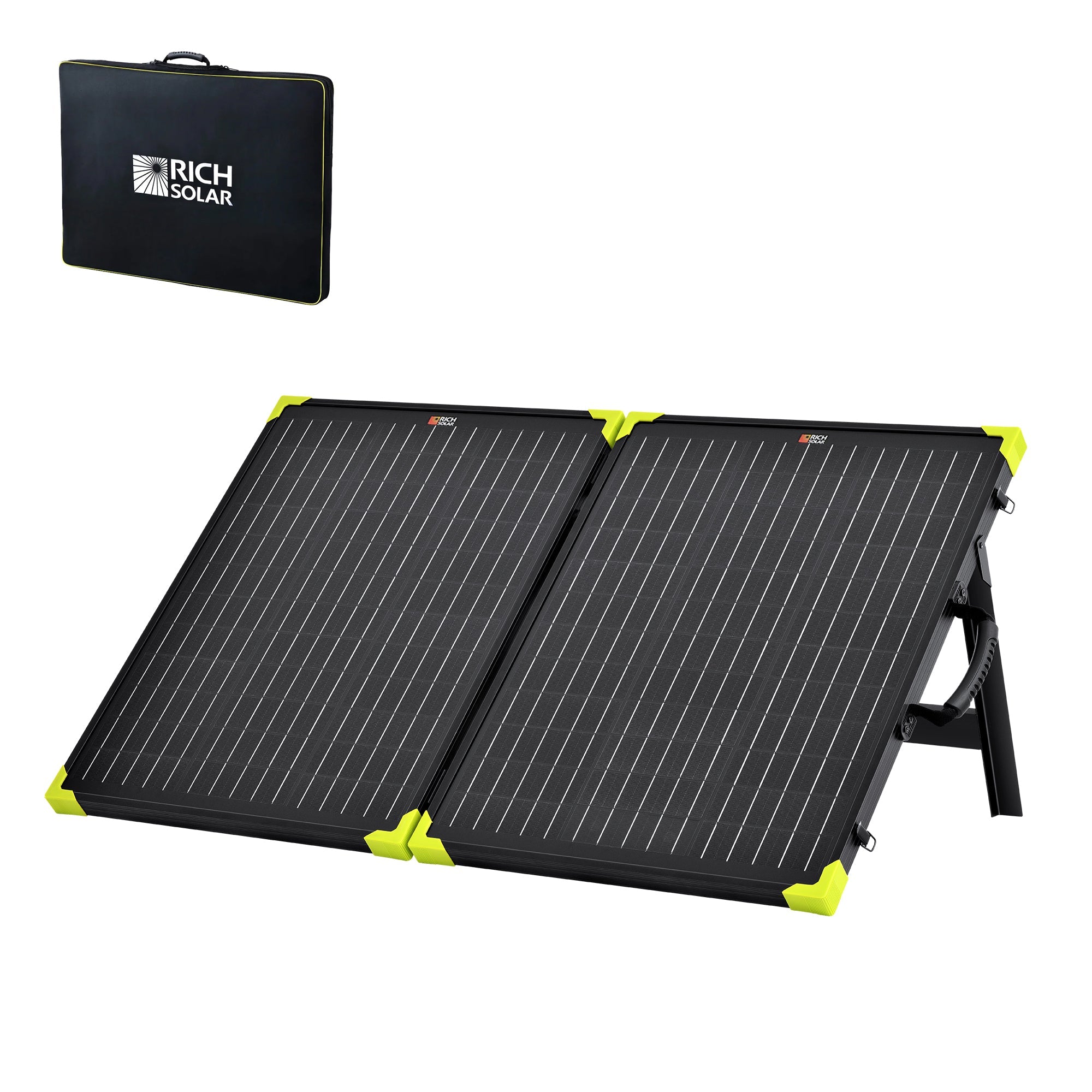 RICH SOLAR MEGA 100 - 100W 12V Portable Briefcase Solar Panel, High Efficiency