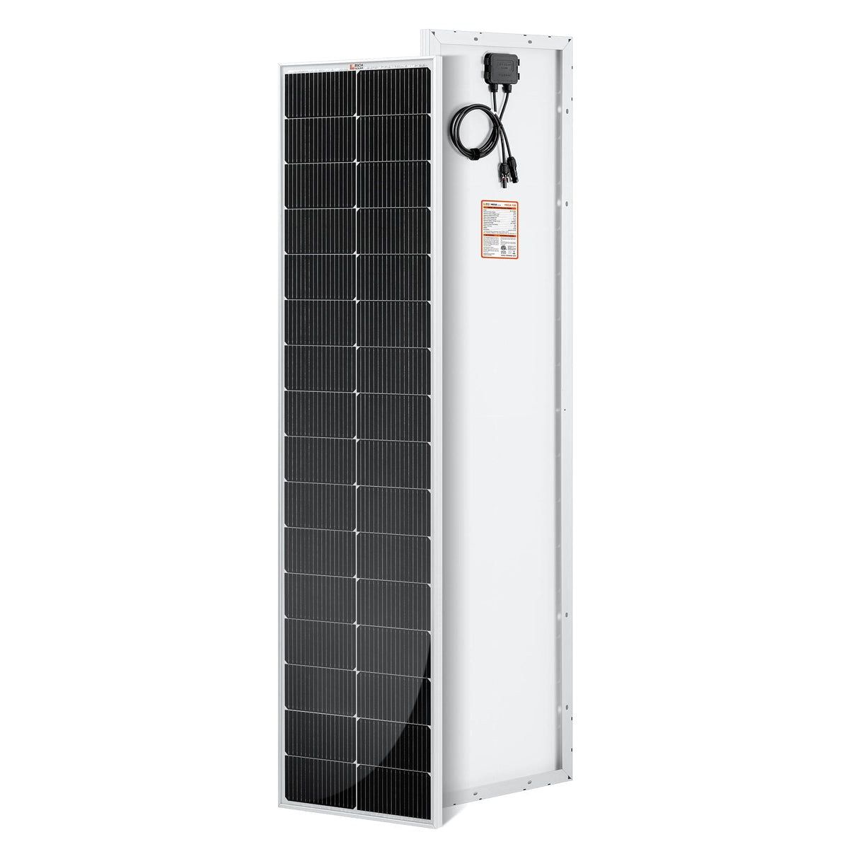 RICH SOLAR | MEGA 130 SLIM | 130W 12V Compact Solar Panel | UL Certified Rigid Solar Panels RICH SOLAR