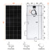 RICH SOLAR | MEGA 200 | 200 Watt Solar Panel | Premier 12V Off-Grid Solar Panel for RVs, Cabins, Boats | 25-Year Output Warranty | UL Certified Rigid Solar Panels Rich Solar