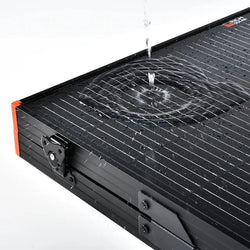 RICH SOLAR MEGA 200 Portable Briefcase Charging Kit | 200 Watt Portable Solar Panel | Premium 12V Portable Solar Panel for Generators, Vans, Campers | High Efficiency Portable Solar Panels RICH SOLAR