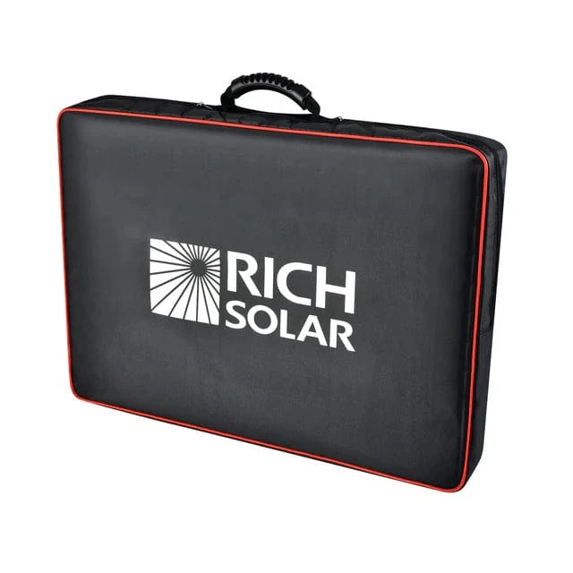 RICH SOLAR MEGA 200 Portable Briefcase Charging Kit | 200 Watt Portable Solar Panel | Premium 12V Portable Solar Panel for Generators, Vans, Campers | High Efficiency Portable Solar Panels RICH SOLAR