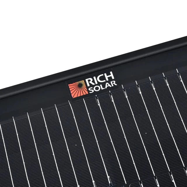 RICH SOLAR MEGA 200 Portable Briefcase Charging Kit | 200 Watt Portable Solar Panel | Premium 12V Portable Solar Panel for Generators, Vans, Campers | High Efficiency Portable Solar Panels RICH SOLAR