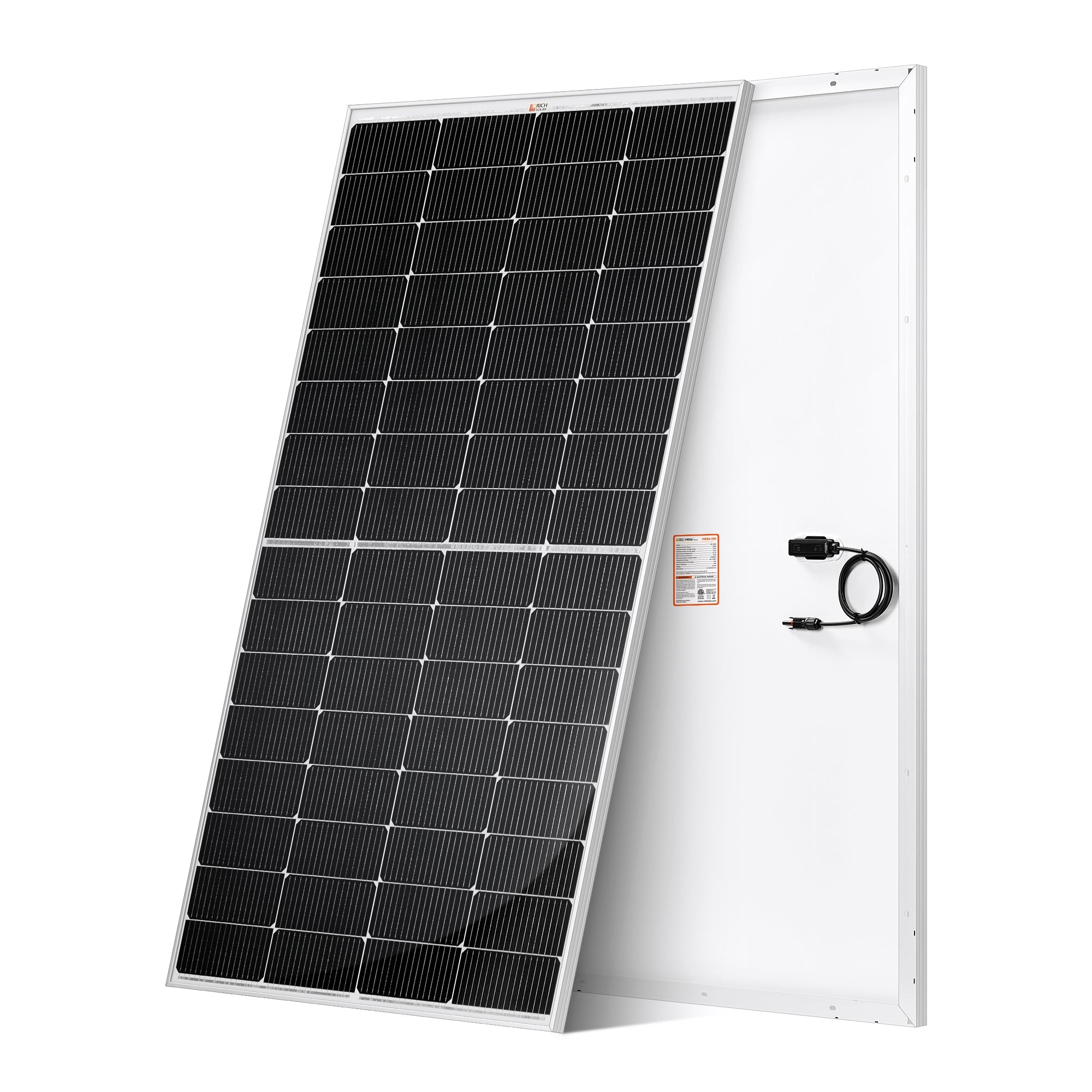 RICH SOLAR | MEGA 220 | 220W 12V Off-Grid Solar Panel | 25-Year Warranty | UL Certified Rigid Solar Panels Rich Solar