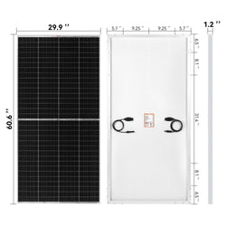 RICH SOLAR MEGA 250 PRO | 250 Watt 24 Volt Solar Panel | Premium 24V Off-Grid Solar Panel for Campers, Tiny Homes, Cabins | 25-Year Output Warranty | UL Certified Rigid Solar Panels RICH SOLAR