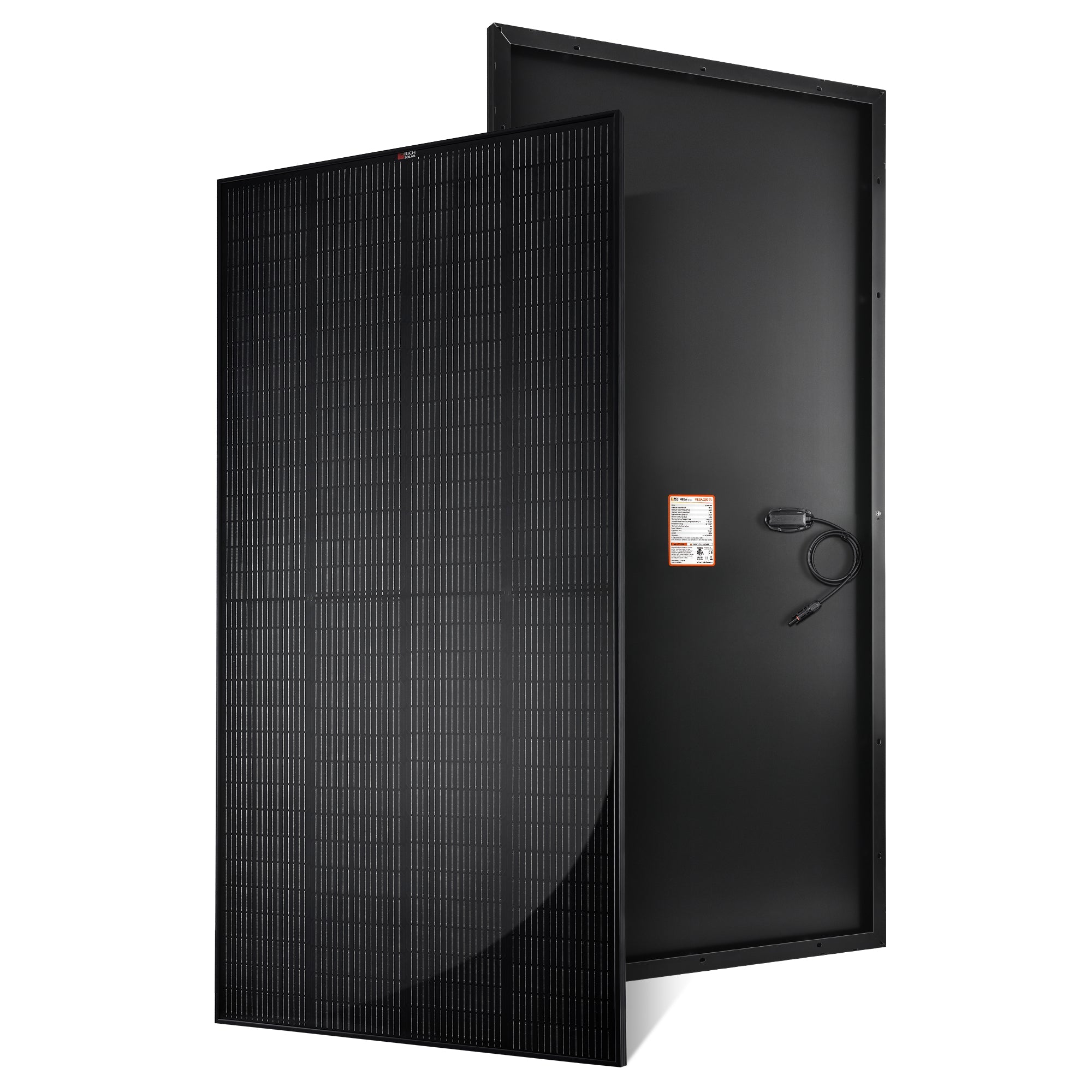RICH SOLAR | MEGA 250 PRO | 250W 24V Solar Panel | Premium 24V Off-Grid Solar Panel for Campers, Tiny Homes, Cabins | 25-Year Output Warranty | UL Certified Rigid Solar Panels Rich Solar Black