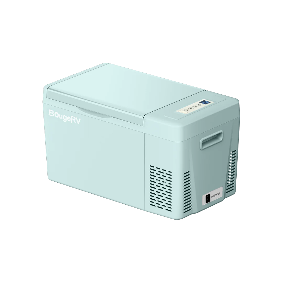 BougeRV 12V 23 Quart Colorful Mint Green Portable Fridge