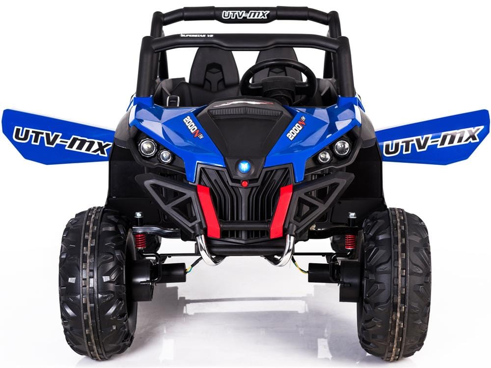 Mini Moto UTV 4x4 12v White (2.4ghz RC) Plastic Ride Ons MotoTec