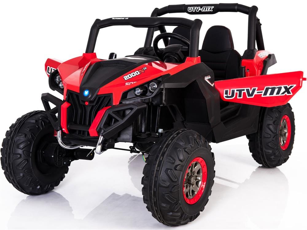 Mini Moto UTV 4x4 12v White (2.4ghz RC) Plastic Ride Ons MotoTec