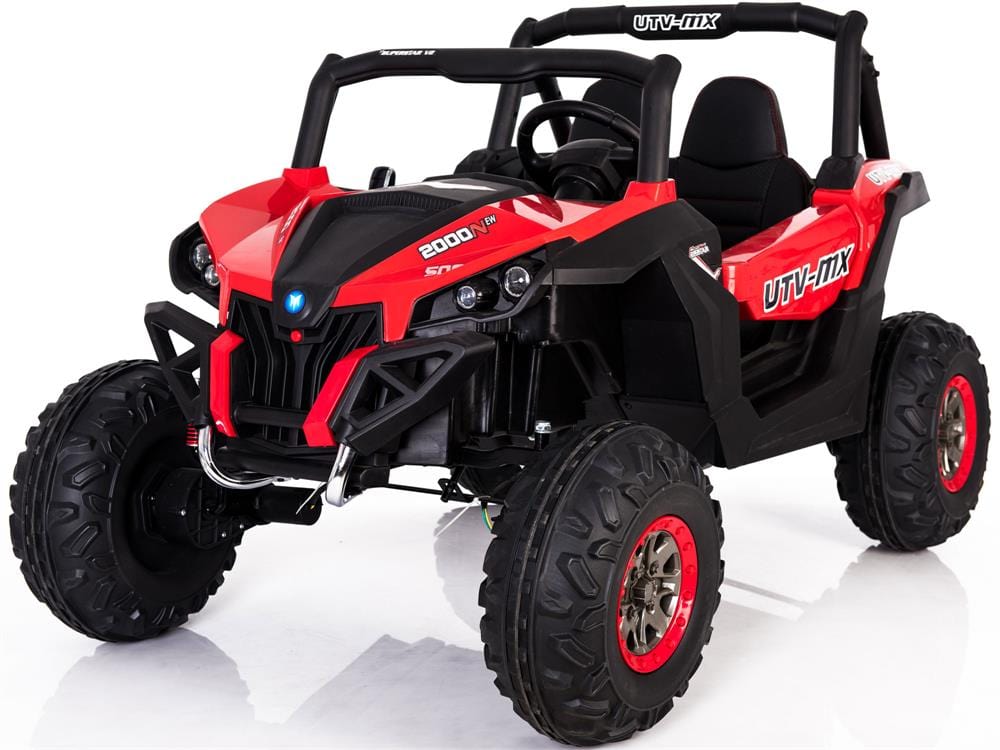 Mini Moto UTV 4x4 12v White (2.4ghz RC) Plastic Ride Ons MotoTec Red