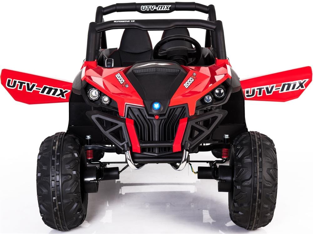 Mini Moto UTV 4x4 12v White (2.4ghz RC) Plastic Ride Ons MotoTec