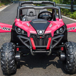 Mini Moto UTV 4x4 12v White (2.4ghz RC) Plastic Ride Ons MotoTec