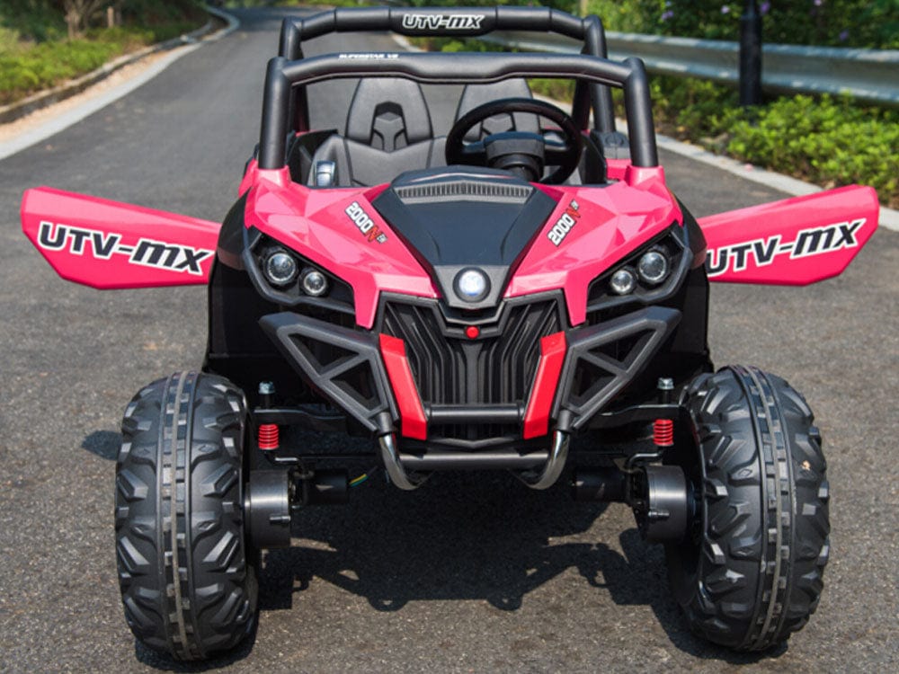 Mini Moto UTV 4x4 12v White (2.4ghz RC) Plastic Ride Ons MotoTec