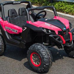 Mini Moto UTV 4x4 12v White (2.4ghz RC) Plastic Ride Ons MotoTec
