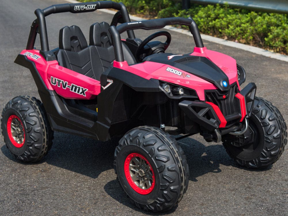 Mini Moto UTV 4x4 12v White (2.4ghz RC) Plastic Ride Ons MotoTec