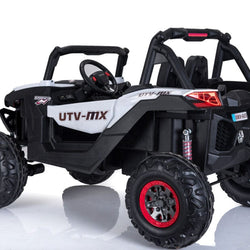 Mini Moto UTV 4x4 12v White (2.4ghz RC) Plastic Ride Ons MotoTec