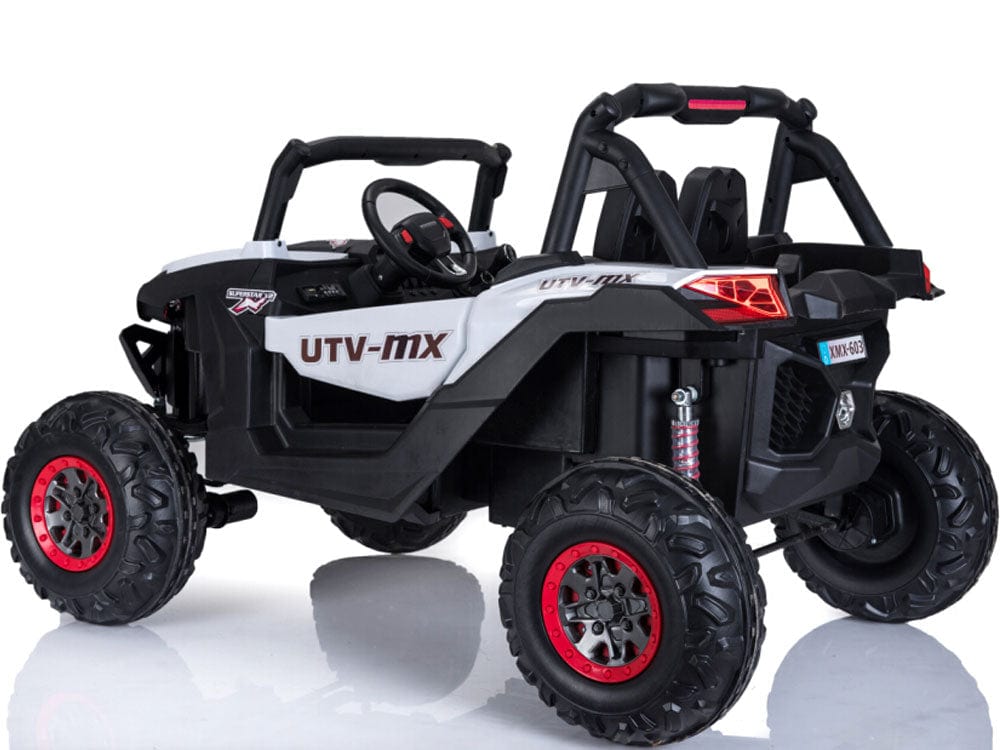 Mini Moto UTV 4x4 12v White (2.4ghz RC) Plastic Ride Ons MotoTec