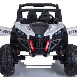 Mini Moto UTV 4x4 12v White (2.4ghz RC) Plastic Ride Ons MotoTec