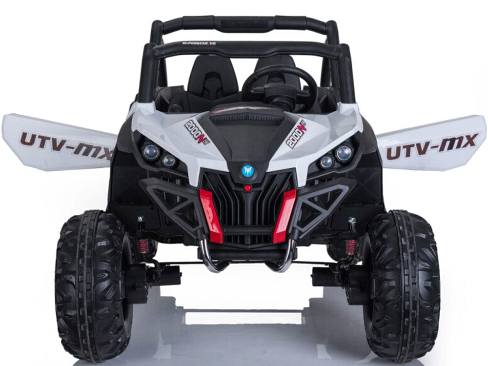 Mini Moto UTV 4x4 12v White (2.4ghz RC) Plastic Ride Ons MotoTec