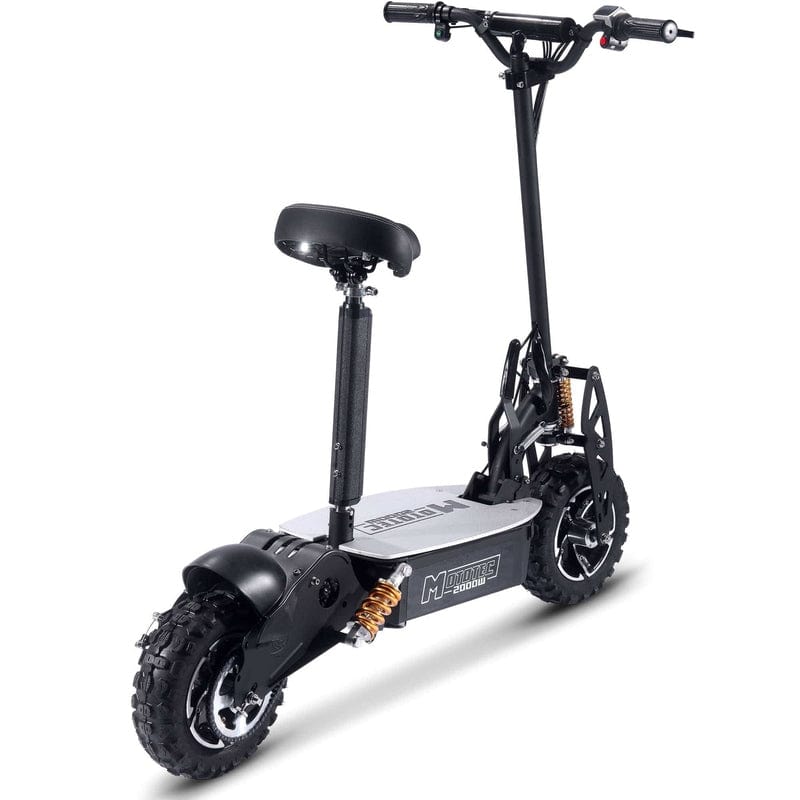 MotoTec 2000w 48v Electric Scooter Black Electric Scooters MotoTec