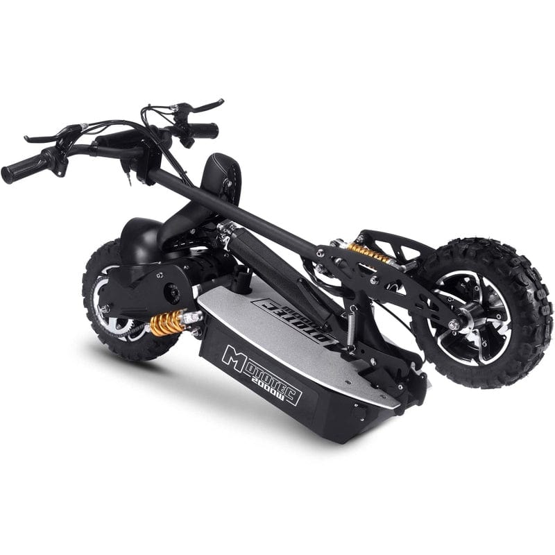 MotoTec 2000w 48v Electric Scooter Black Electric Scooters MotoTec