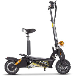 MotoTec Ares 48v 1600w Electric Scooter Black Electric Scooters MotoTec