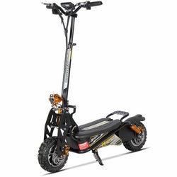 MotoTec Ares 48v 1600w Electric Scooter Black Electric Scooters MotoTec