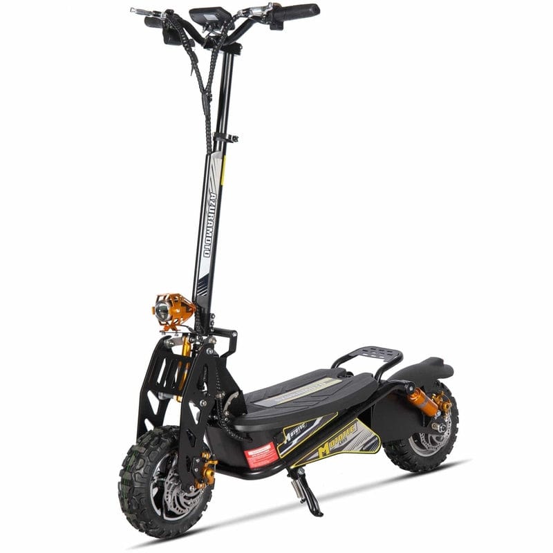 MotoTec Ares 48v 1600w Electric Scooter Black Electric Scooters MotoTec