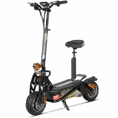 MotoTec Ares 48v 1600w Electric Scooter Black Electric Scooters MotoTec