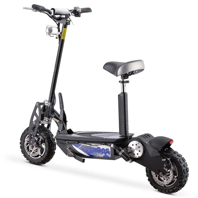 MotoTec Chaos 2000w 60v Lithium Electric Scooter Black Electric Scooters MotoTec