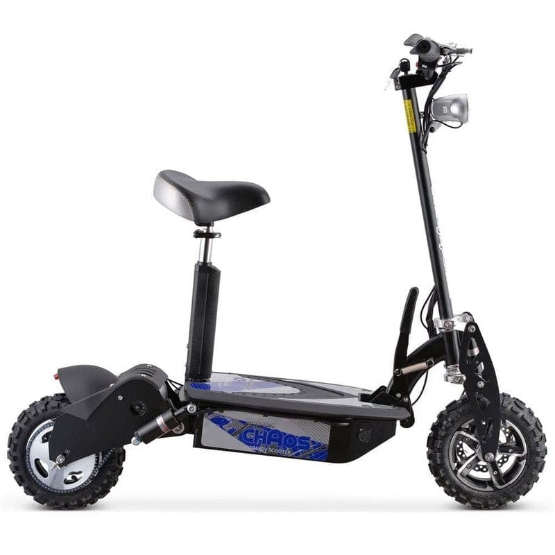 MotoTec Chaos 2000w 60v Lithium Electric Scooter Black Electric Scooters MotoTec