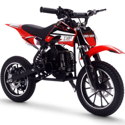 MotoTec Big Alien 50cc 2-Stroke Kids Gas Dirt Bike Gas Dirt Bikes MotoTec Red