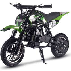 MotoTec Alien 50cc 2-Stroke Kids Gas Dirt Bike Gas Dirt Bikes MotoTec Green