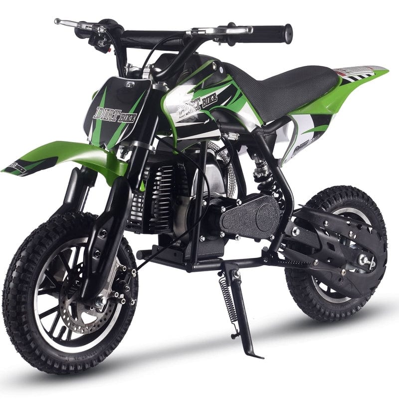 MotoTec Alien 50cc 2-Stroke Kids Gas Dirt Bike Gas Dirt Bikes MotoTec Green