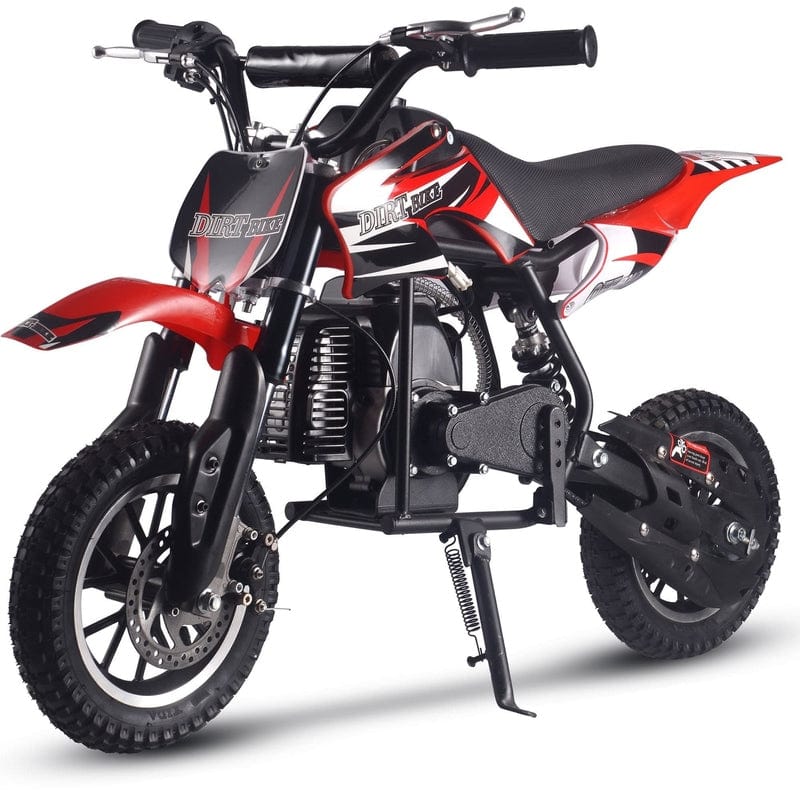 MotoTec Alien 50cc 2-Stroke Kids Gas Dirt Bike Gas Dirt Bikes MotoTec Red