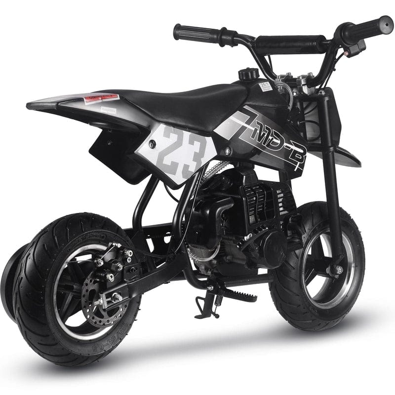 MotoTec Supermoto 50cc 2-Stroke Kids Dirt Bike Gas Dirt Bikes MotoTec