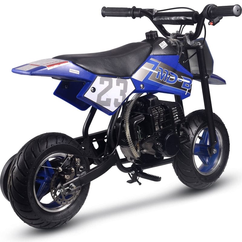 MotoTec Supermoto 50cc 2-Stroke Kids Dirt Bike Gas Dirt Bikes MotoTec