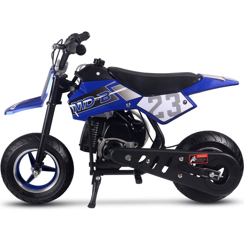 MotoTec Supermoto 50cc 2-Stroke Kids Dirt Bike Gas Dirt Bikes MotoTec