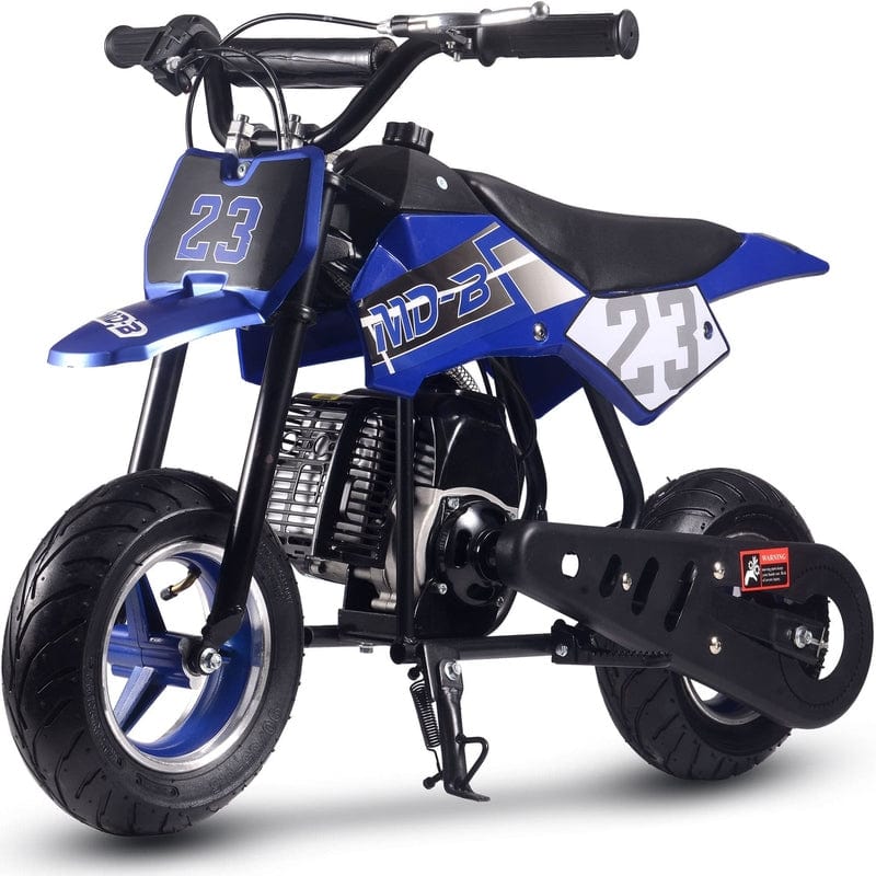 MotoTec Supermoto 50cc 2-Stroke Kids Dirt Bike Gas Dirt Bikes MotoTec