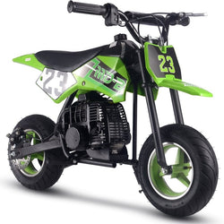 MotoTec Supermoto 50cc 2-Stroke Kids Dirt Bike Gas Dirt Bikes MotoTec Green