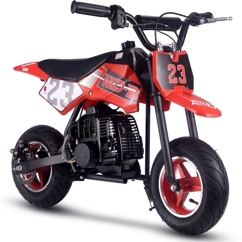 MotoTec Supermoto 50cc 2-Stroke Kids Dirt Bike Gas Dirt Bikes MotoTec Red