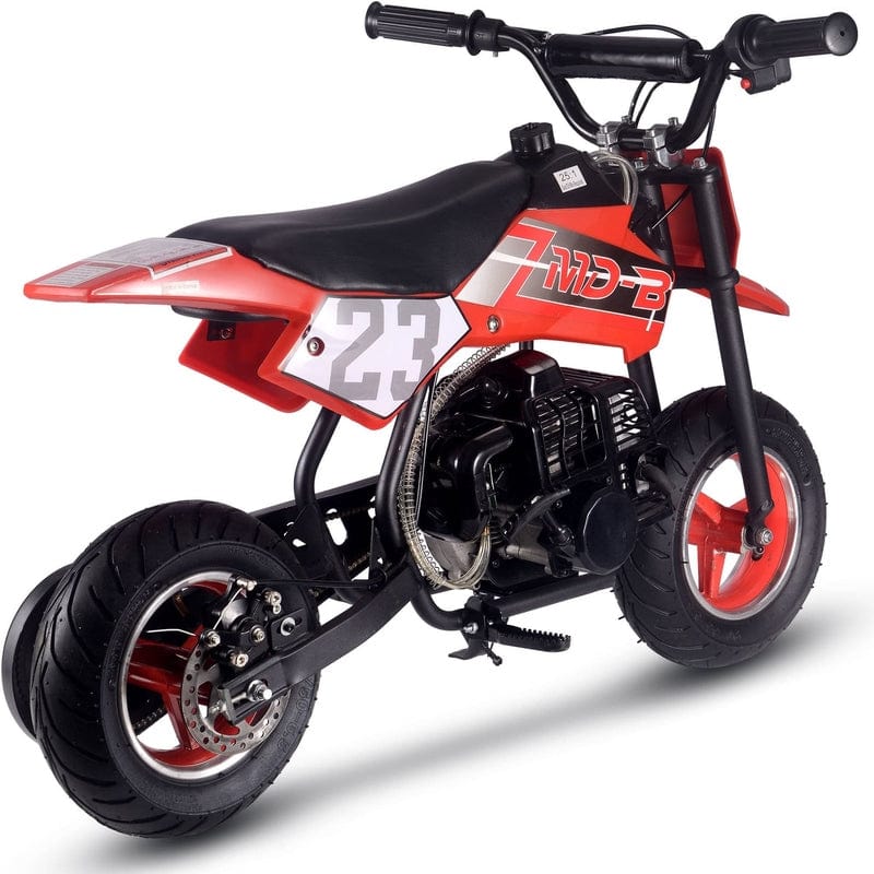 MotoTec Supermoto 50cc 2-Stroke Kids Dirt Bike Gas Dirt Bikes MotoTec