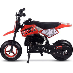 MotoTec Supermoto 50cc 2-Stroke Kids Dirt Bike Gas Dirt Bikes MotoTec