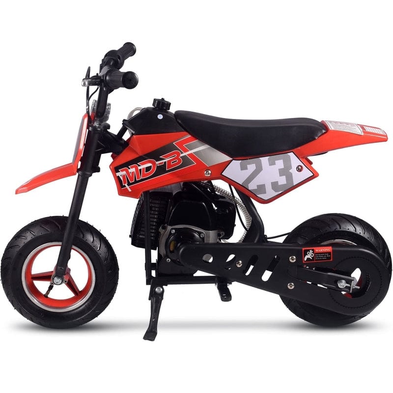 MotoTec Supermoto 50cc 2-Stroke Kids Dirt Bike Gas Dirt Bikes MotoTec