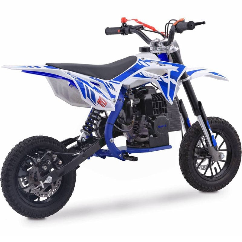 MotoTec Villain 52cc 2-Stroke Kids Gas Dirt Bike Gas Dirt Bikes MotoTec
