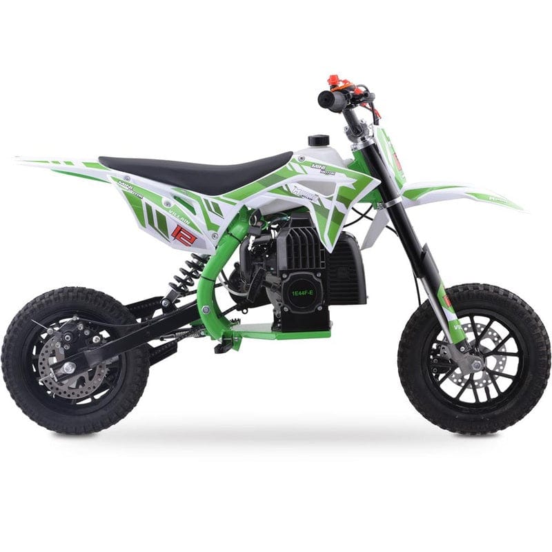 MotoTec Villain 52cc 2-Stroke Kids Gas Dirt Bike Gas Dirt Bikes MotoTec