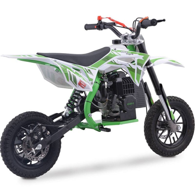 MotoTec Villain 52cc 2-Stroke Kids Gas Dirt Bike Gas Dirt Bikes MotoTec