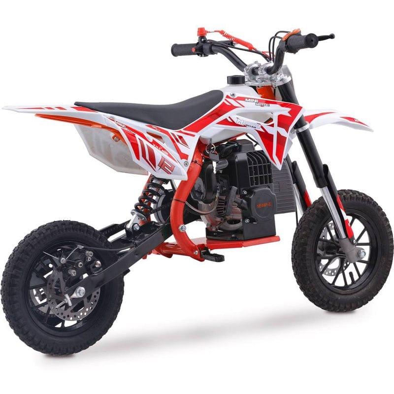 MotoTec Villain 52cc 2-Stroke Kids Gas Dirt Bike Gas Dirt Bikes MotoTec