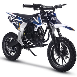 MotoTec Warrior 52cc 2-Stroke Kids Gas Dirt Bike Gas Dirt Bikes MotoTec Black
