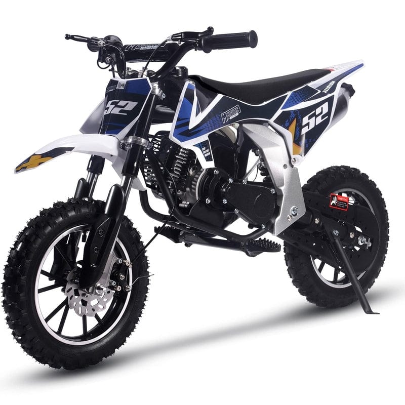 MotoTec Warrior 52cc 2-Stroke Kids Gas Dirt Bike Gas Dirt Bikes MotoTec