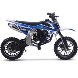 MotoTec Warrior 52cc 2-Stroke Kids Gas Dirt Bike Gas Dirt Bikes MotoTec